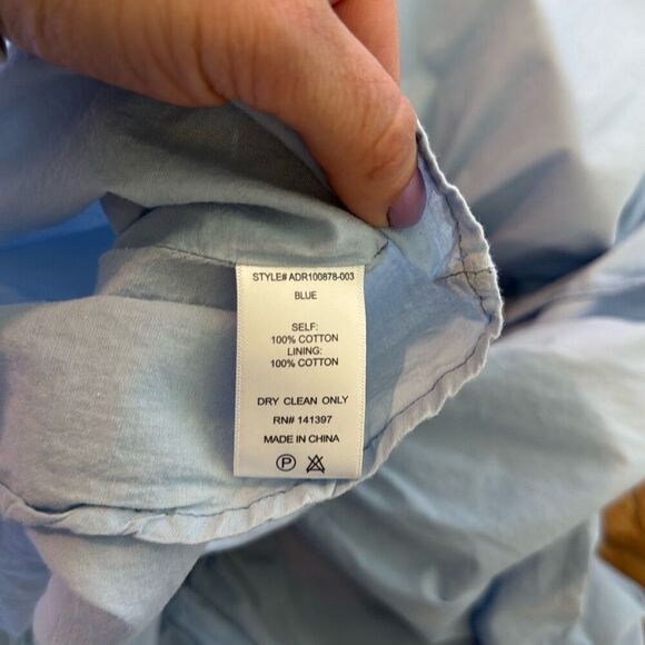 Astr Sky Blue Puff Sleeve Midi Dress - Picture 9 of 12